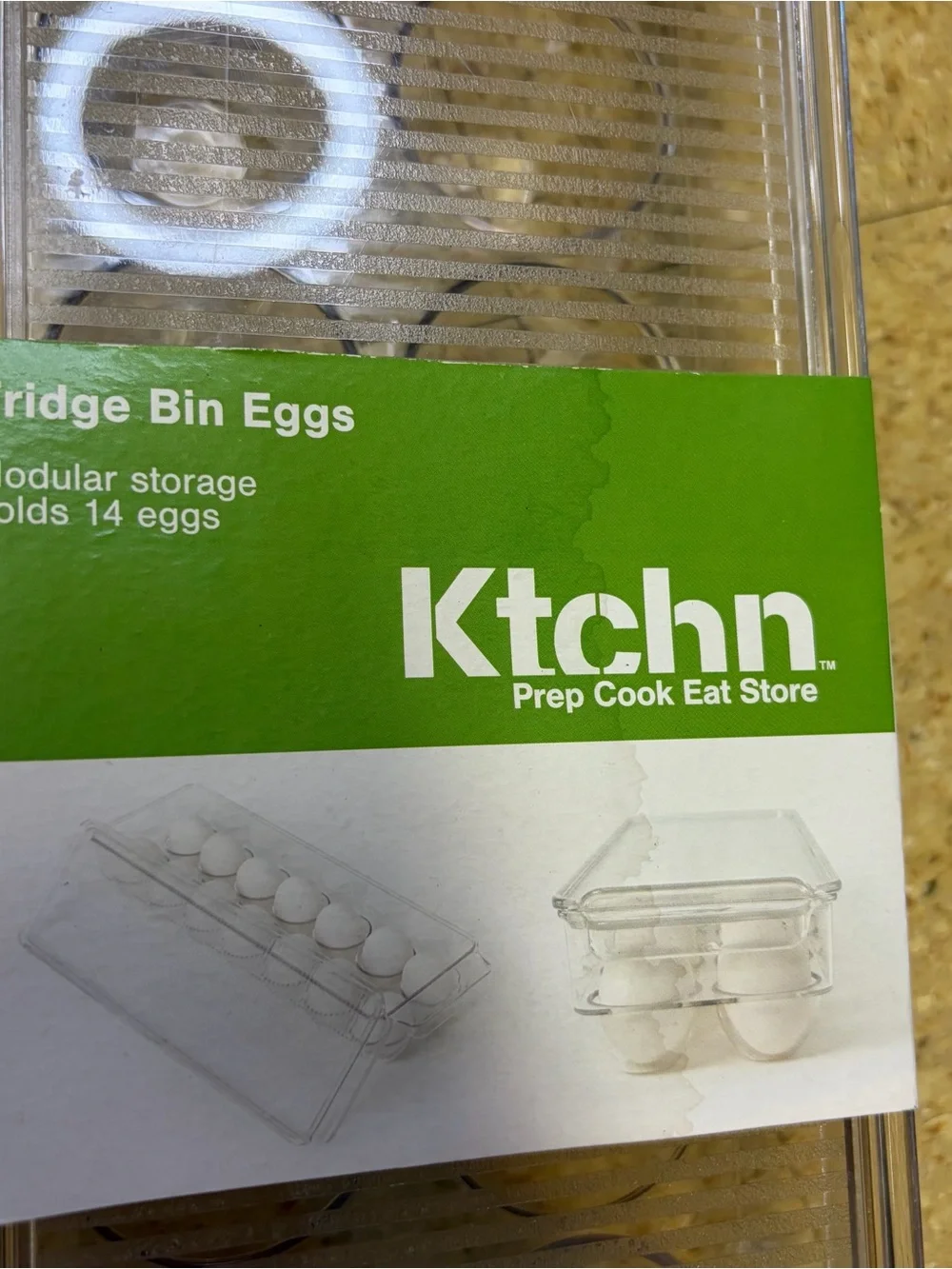 Clear Plastic Refrigerator Egg Holder Container Storage Organizer Bin Tray 14